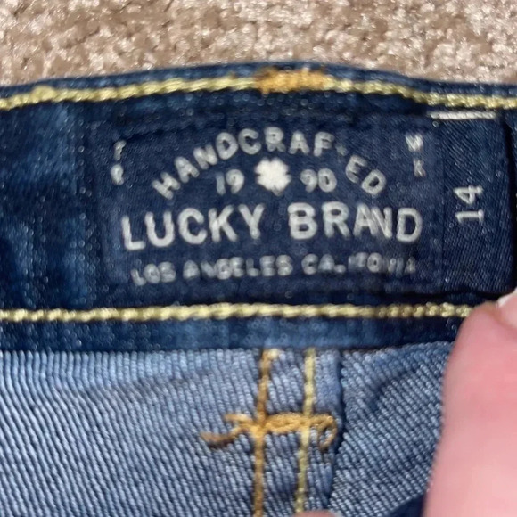 Lucky Brand Zoe Big Girls Skinny Jeans Dark Wash - size 14 - Y - Picture 5 of 6